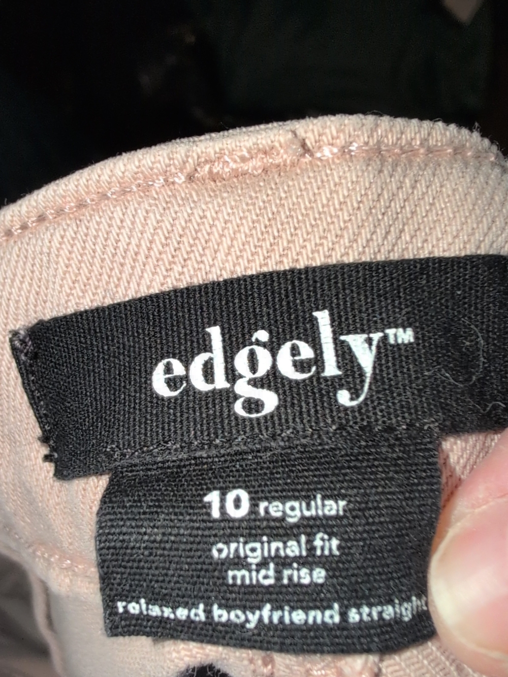 edgely light pink relaxed boyfriend jeans - Picture 3 of 3